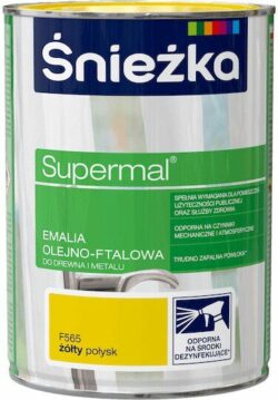 Эмаль масляно-фталевая SNIEZKA Supermal желтая 0