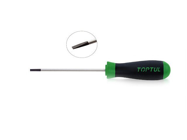 Отвертка шлицевая SL3 узкая TOPTUL (FNAB0308) купить в Мастак Отвертка шлицевая SL3 узкая TOPTUL (FNAB0308) купить в сети строительных магазинов Мастак