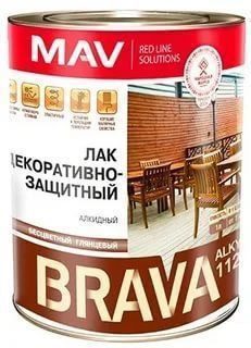 Лак алкидный BRAVA ALKYD 1120 бесцветный 1 л купить в сети строительных магазинов Мастак