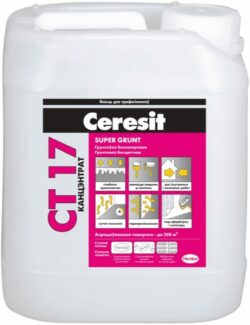 Грунтовка CERESIT CT 17 Super Grunt концентрат бесцветный 10 л купить в сети строительных магазинов Мастак