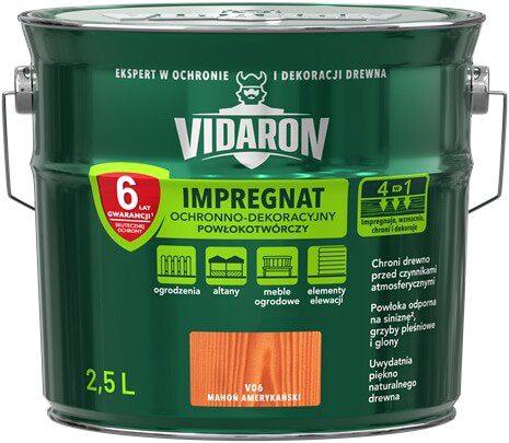 Пропитка VIDARON Impregnat V06 Американское красное дерево 2 Пропитка VIDARON Impregnat V06 Американское красное дерево 2