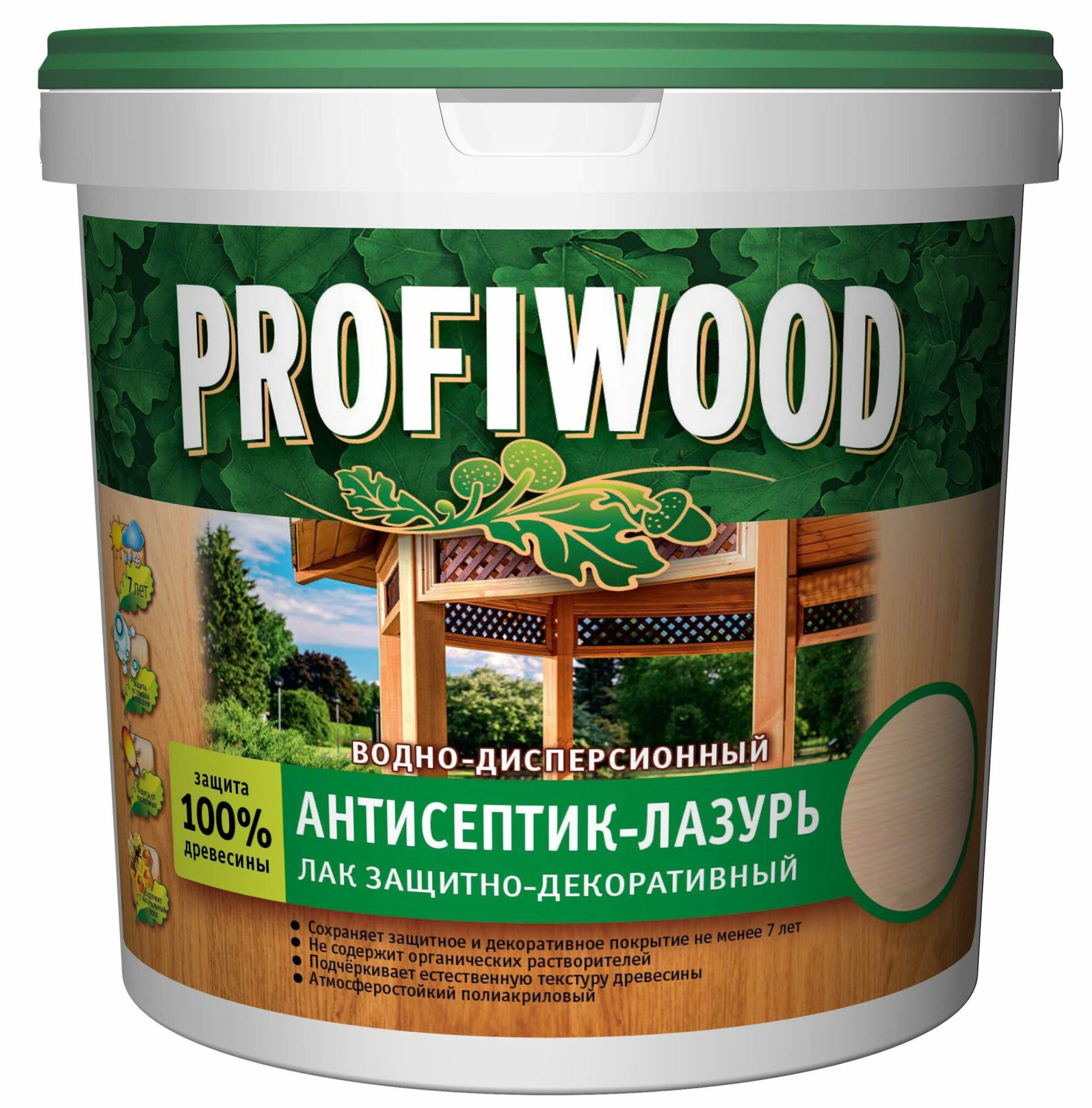 Антисептик-лазурь PROFIWOOD тиковое дерево 0 Антисептик-лазурь PROFIWOOD тиковое дерево 0