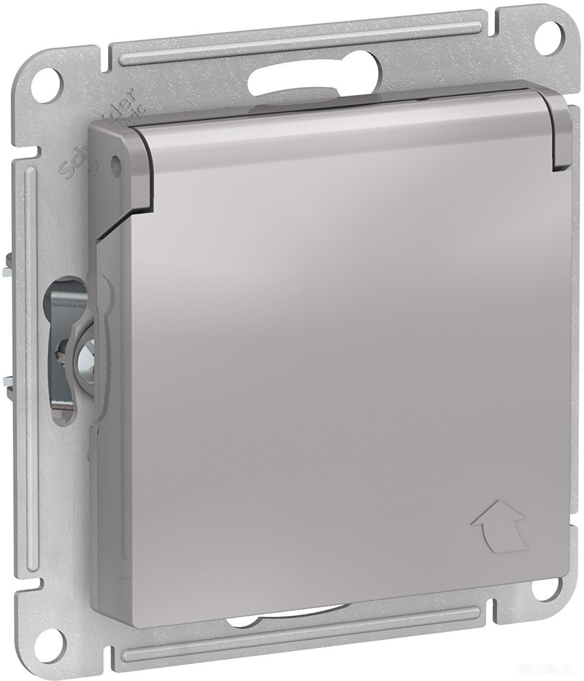 Розетка скрытая с заземлением SCHNEIDER ELECTRIC AtlasDesign алюминий (ATN000346) купить в Мастак Розетка скрытая с заземлением SCHNEIDER ELECTRIC AtlasDesign алюминий (ATN000346) купить в сети строительных магазинов Мастак