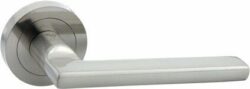 Ручка дверная на розетке LOCKIT Сплит R01 SN никель матовый купить в сети строительных магазинов Мастак