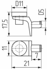 5 мм хром 2 штуки (SMZ1-4498-2) купить в сети строительных магазинов Мастак