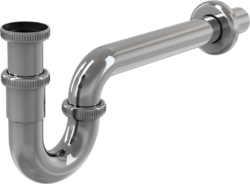 Сифон для умывальника O32 U-форма цельнометаллический с накидной гайкой 5/4 ALCAPLAST (A432) купить в сети строительных магазинов Мастак