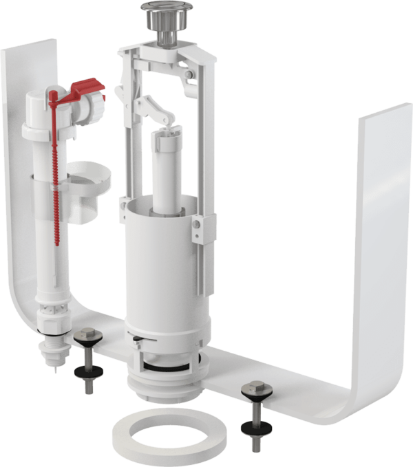 Сливная арматура для унитаза ALCAPLAST 1/2" (SA2000S-BL-01) купить в сети строительных магазинов Мастак