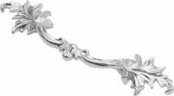 Ручка мебельная скоба AKS Florentino белое серебро (76009) купить в сети строительных магазинов Мастак