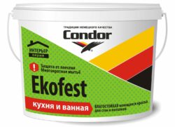 Краска ВД CONDOR Ekofest 15 кг купить в сети строительных магазинов Мастак