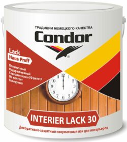 Лак акриловый CONDOR Interier Lack 30 прозрачный 2