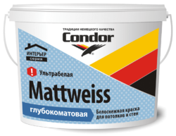 Краска ВД CONDOR Mattweiss 3