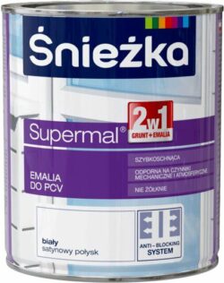 Эмаль акриловая SNIEZKA Supermal для ПВХ белая 0