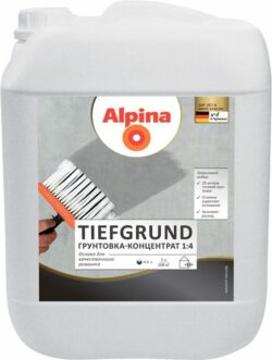 Грунтовка ALPINA Tiefgrund концентрат 5 л (948102729) купить в сети строительных магазинов Мастак