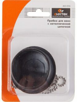 Пробка для ванны с цепочкой в блистере СИМТЕК (10-0002) купить в сети строительных магазинов Мастак