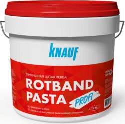 Шпатлевка полимерная финишная KNAUF Rotband Pasta Profi белая 18 кг купить в сети строительных магазинов Мастак