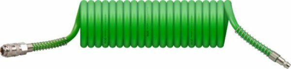 Шланг полиуретановый спиральный ECO 8/12 мм 5 м с быстросъемами (AHU-0580) купить в сети строительных магазинов Мастак