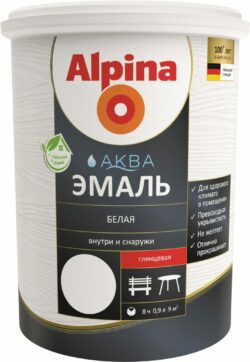 Эмаль акриловая ALPINA Аква белый 0