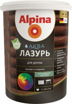 Лазурь для дерева ALPINA Аква тик 0