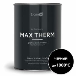 Эмаль кремнийорганическая термостойкая ELCON Max Therm черный 0