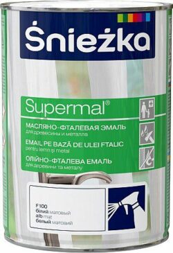 Эмаль масляно-фталевая SNIEZKA Supermal белая матовая 0