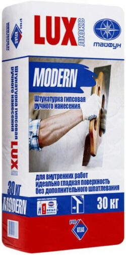 Штукатурка гипсовая ТАЙФУН Люкс Modern ручного нанесения 30 кг купить в сети строительных магазинов Мастак