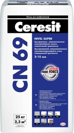 Самонивелир цементный CERESIT CN 69 25 кг купить в сети строительных магазинов Мастак