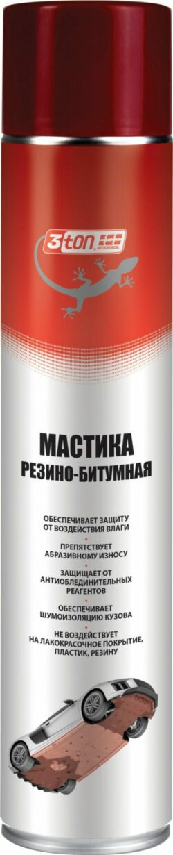 Мастика резинобитумная 3TON 1 л (40606) купить в сети строительных магазинов Мастак