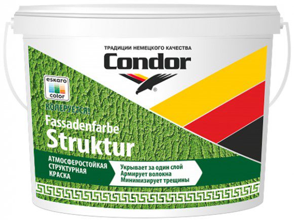 Краска ВД акриловая CONDOR Fassadenfarbe Struktur фракция 0 Краска ВД акриловая CONDOR Fassadenfarbe Struktur фракция 0