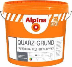 Грунтовка ALPINA Expert Quarz-grund белый База 1 4 кг (948103232) купить в сети строительных магазинов Мастак