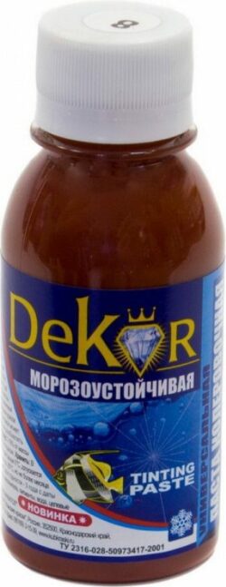 Колер DEKOR №8 красно-коричневый 0