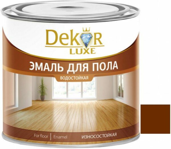 Эмаль алкидная DEKOR GOLD Для пола каштан 1