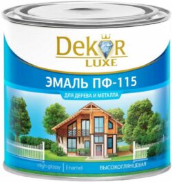 Эмаль алкидная DEKOR GOLD ПФ-115 синяя 1