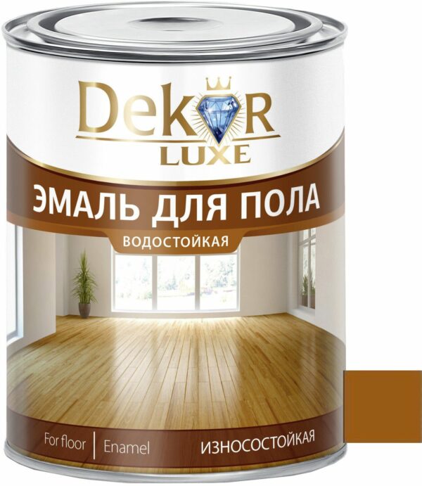 Эмаль алкидная DEKOR GOLD Для пола золотисто-коричневая 0