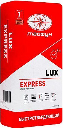 Клей для плитки ТАЙФУН Lux Express 5 кг купить в сети строительных магазинов Мастак