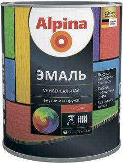 Эмаль алкидная ALPINA Универсальная черный 0