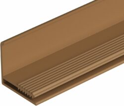 Профиль L-образный ПВХ DOCKE 3 м каштановый купить в сети строительных магазинов Мастак