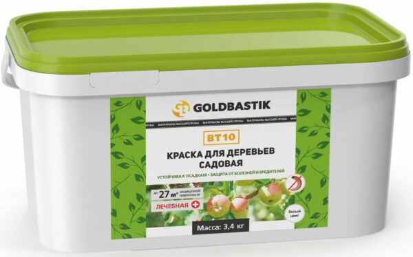 Краска ВД для деревьев GOLDBASTIK 3