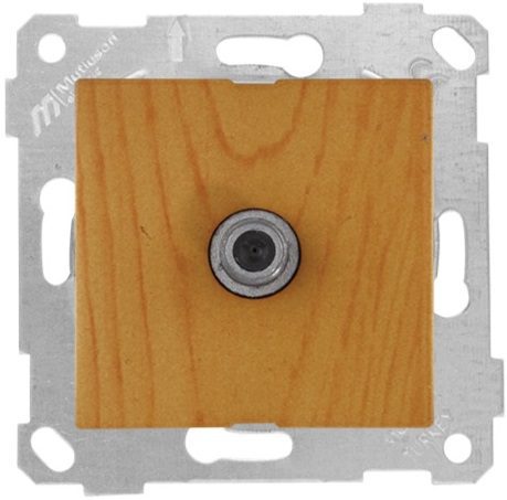 Розетка телевизионная проходная MUTLUSAN Rita дуб (2200 170 0158) купить в Мастак Розетка телевизионная проходная MUTLUSAN Rita дуб (2200 170 0158) купить в сети строительных магазинов Мастак