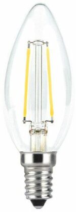 Лампа светодиодная филаментная E14 GAUSS Basic Filament 4 Вт 4000K (50312242) купить в сети строительных магазинов Мастак