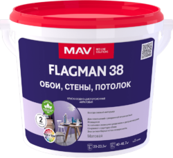 Краска акриловая FLAGMAN 38 обои