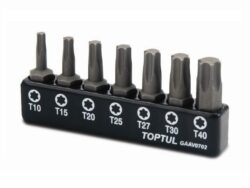 Набор бит Torx TOPTUL 7 предметов (GAAV0702) купить в сети строительных магазинов Мастак