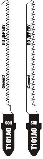 Пилка для электролобзика GEPARD по дереву T101AO 2 штуки (GP0614-07) купить в сети строительных магазинов Мастак