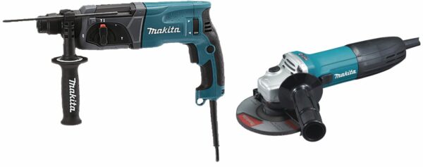 Перфоратор MAKITA HR 2470 и Шлифмашина угловая MAKITA GA 5030 (DK0120) купить в сети строительных магазинов Мастак