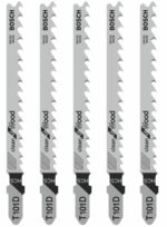 Пилка для электролобзика BOSCH Clean for Wood T101D 5 штук (2608630032) купить в сети строительных магазинов Мастак
