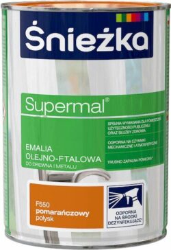 Эмаль масляно-фталевая SNIEZKA Supermal оранжевая 0