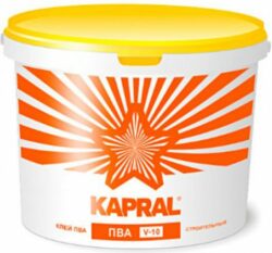 Клей строительный ПВА KAPRAL V10 1 кг купить в сети строительных магазинов Мастак