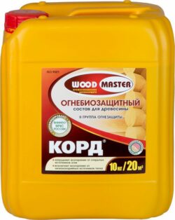 Пропитка огнебиозащитная WOODMASTER Корд 10 кг купить в сети строительных магазинов Мастак