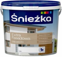 Краска ВД акриловая SNIEZKA Extra Fasadowa белая 5л купить в сети строительных магазинов Мастак