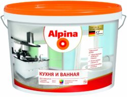 Краска виниловая ALPINA Кухня и ванная белая База 1 5 л (948102089) купить в сети строительных магазинов Мастак