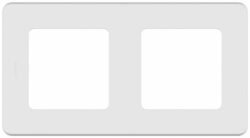 Рамка двухместная LEGRAND Inspiria белая (673940) купить в сети строительных магазинов Мастак
